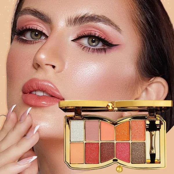 lusailstore | 10 Colors Sparkle Shimmer Eyeshadow Palette