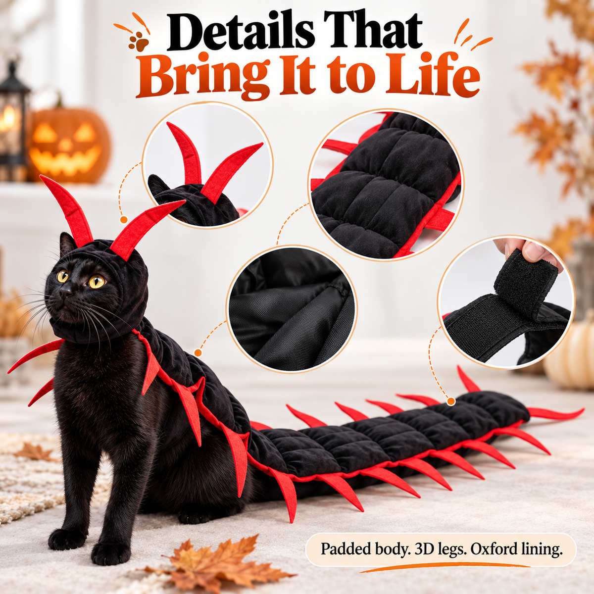 CreepPaws™ 3D Crawling Centipede Pet Costume