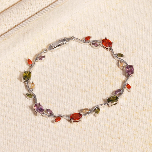 Rubivelle™ Crimson Crystal Vine Bracelet