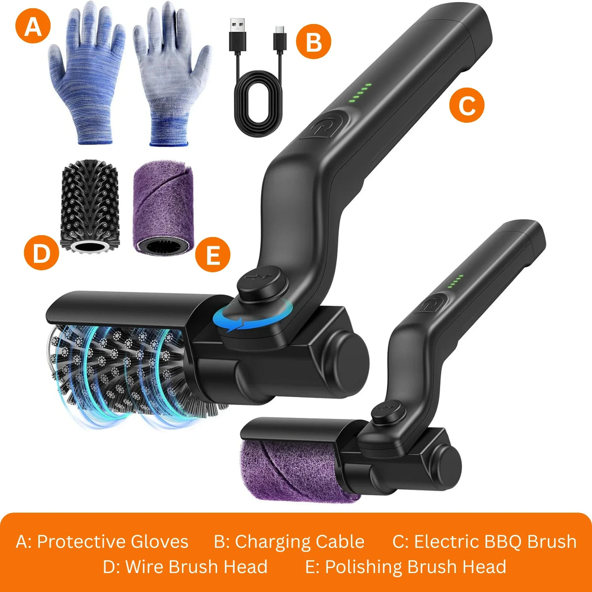 GrillDaddy | Rechargeable Electric Grill Brush
