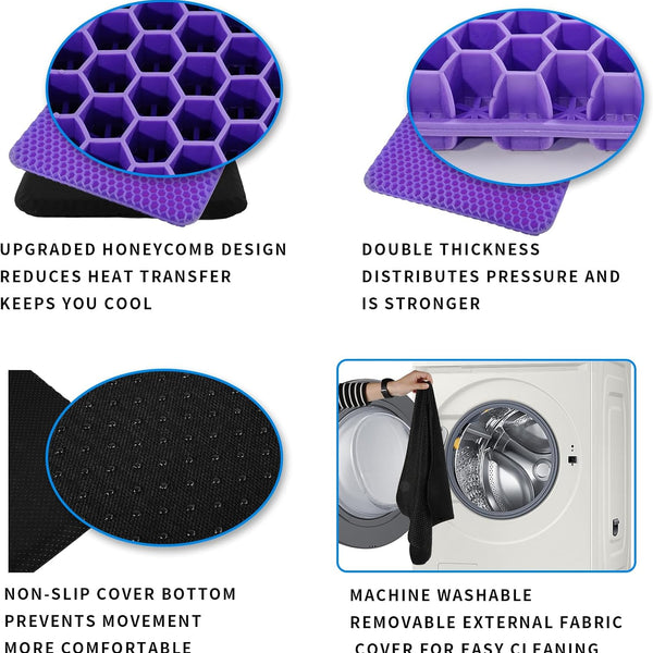 ComfortGel™ Dual-Layer Pressure Relief Seat Cushion