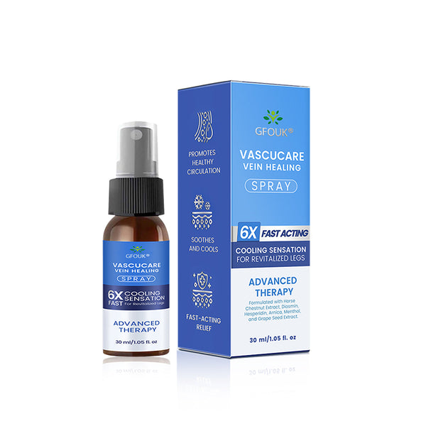 🇺🇸🏆✅🌿GFOUK® VascuCare Vein Healing Spray(Designed for Varicose veins, Spider veins, Deep vein Thrombosis, Chronic venous insufficiency, Venous ulcers, Thrombophlebitis and other venous issues)