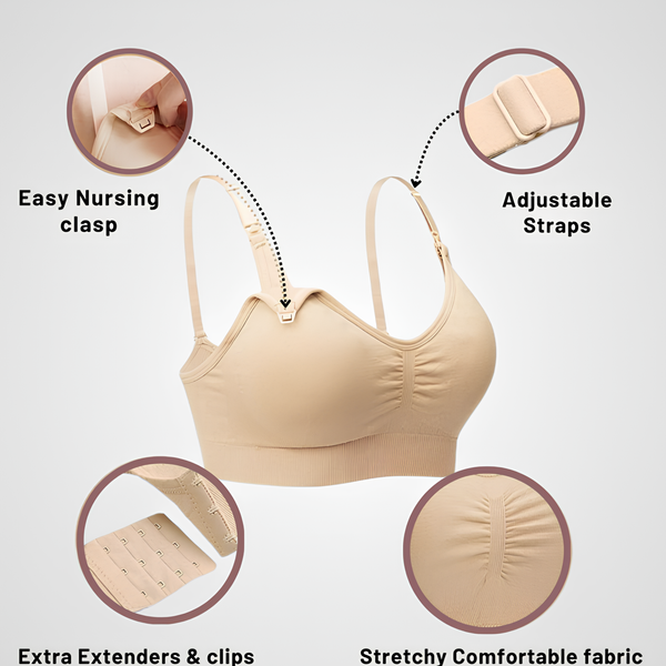 EasyFeed™ Nursing Bra – Soft Support for Effortless Everyday Feeding