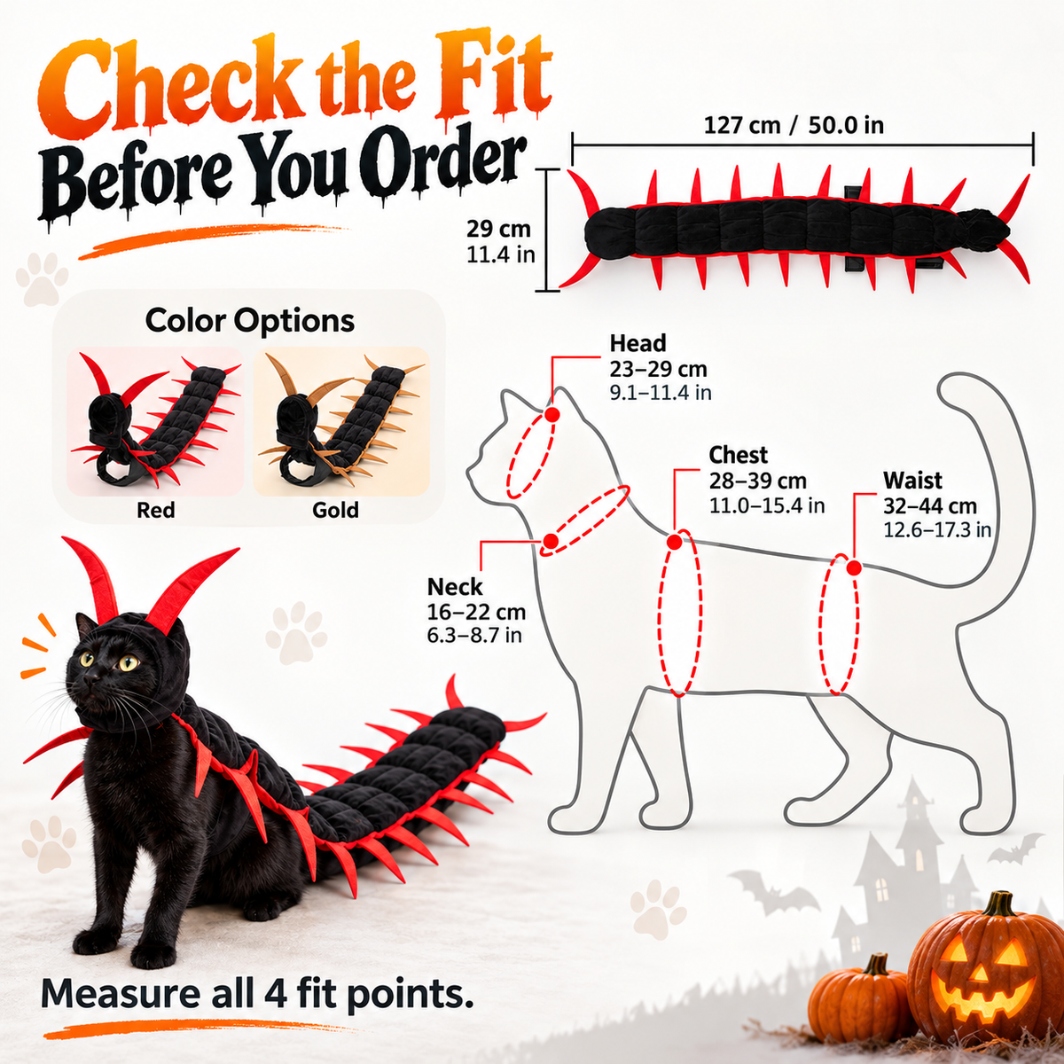 CreepPaws™ 3D Crawling Centipede Pet Costume