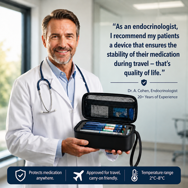 MediGuard Travel Cooling Case Keeps Medication Safe Always