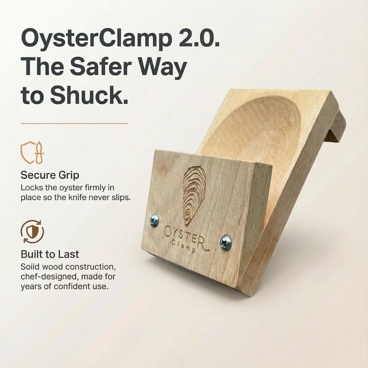 ShellLock™ Oyster Shucking Clamp