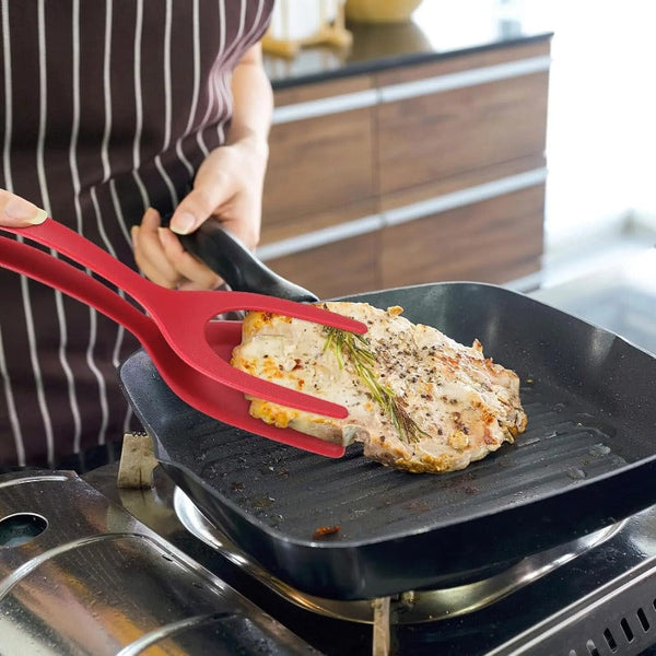 FlexiGrip™ - Flip and Lift Food Easily Without Damaging Pans