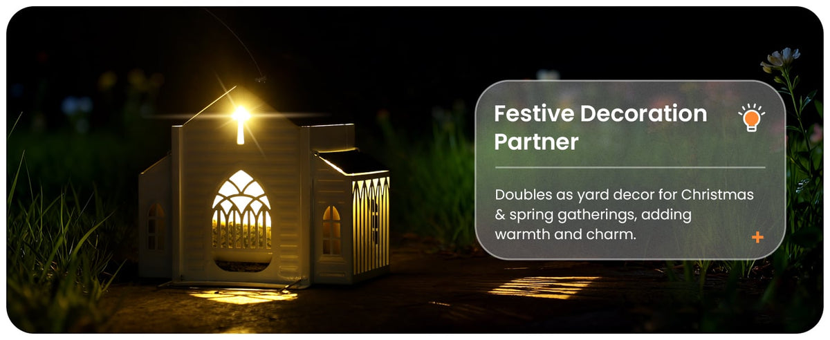 Church-Shaped Solar Bird Feeder – Attract Birds Day and Night