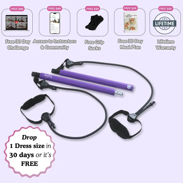 Stretched Fusion™ Pilates Bar – Tone Faster With Guided Home Workouts