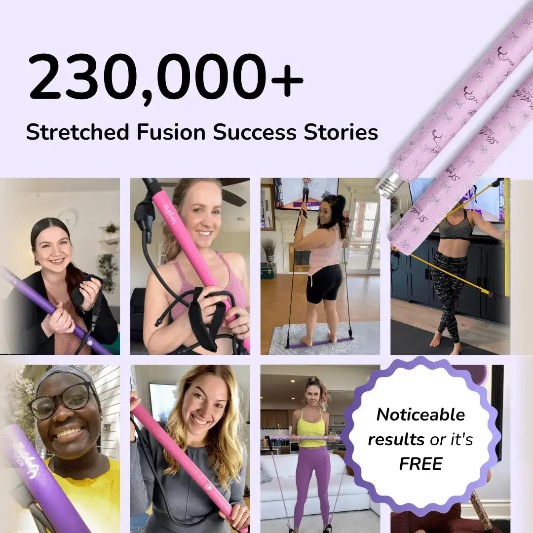 Stretched Fusion™ Pilates Bar – Tone Faster With Guided Home Workouts