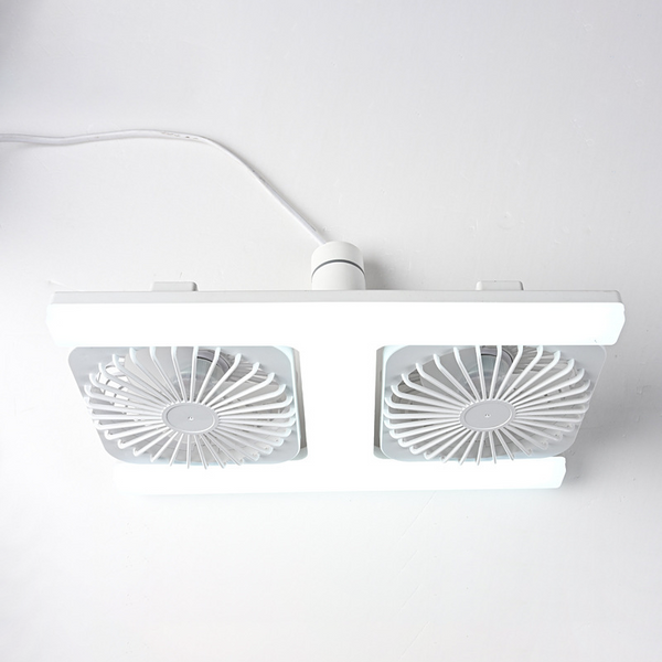 2-in-1 LED Ceiling Fan Light – Dual Cooling, Ultra Bright, Tool-Free Install