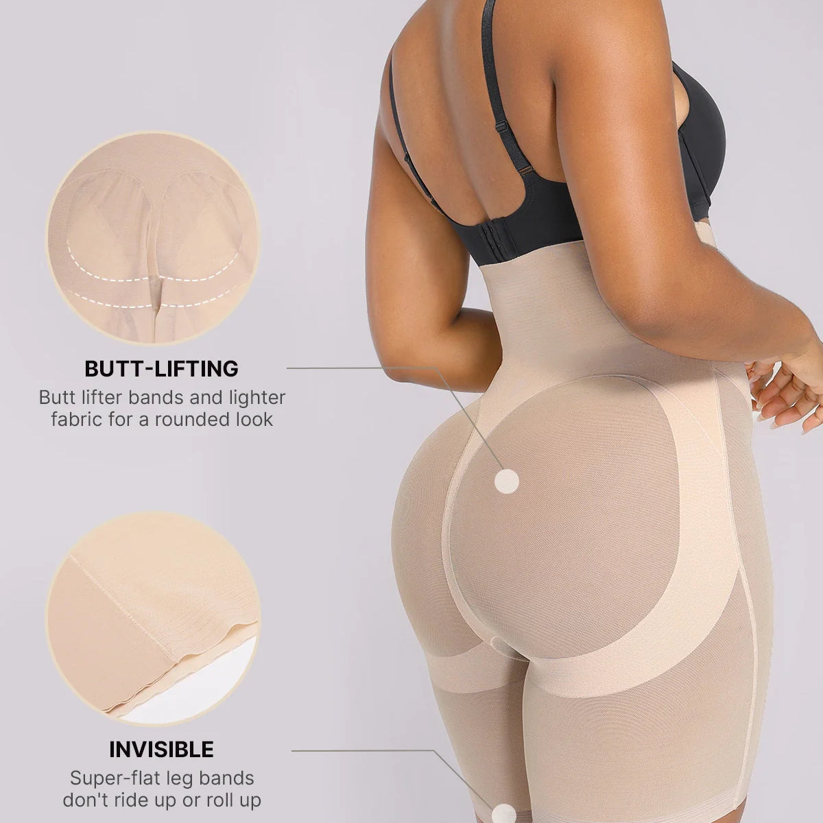 BOOT-YEAH™ MeshSmooth™ High-Waisted Mid Thigh Short