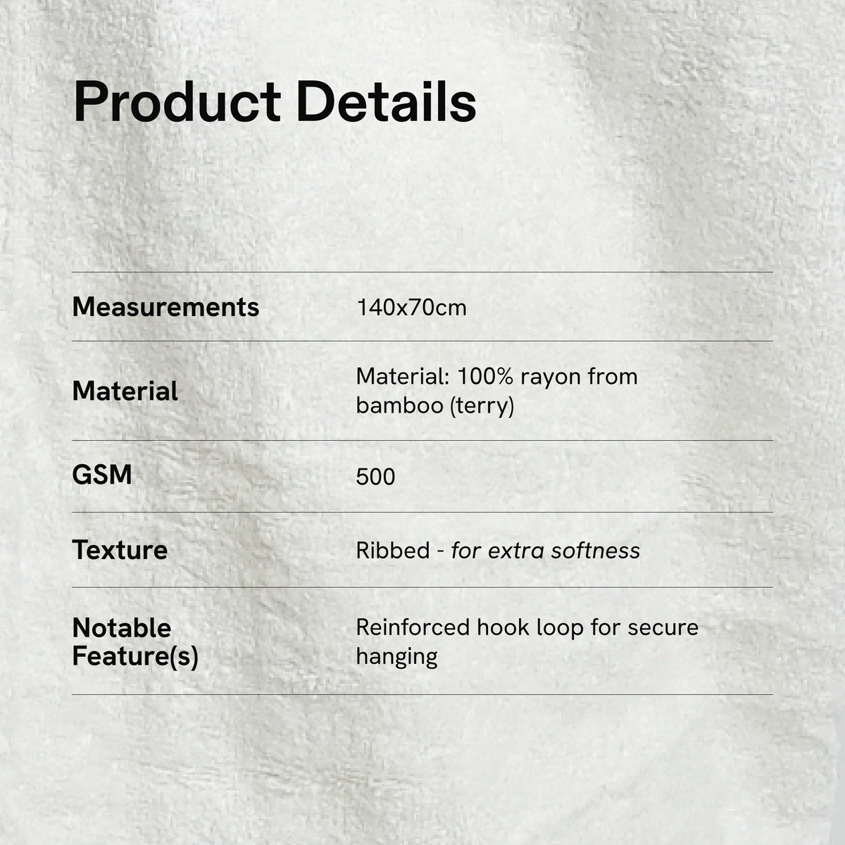 CloudWeave Bath Towel Stays Fresh and Ultra Soft