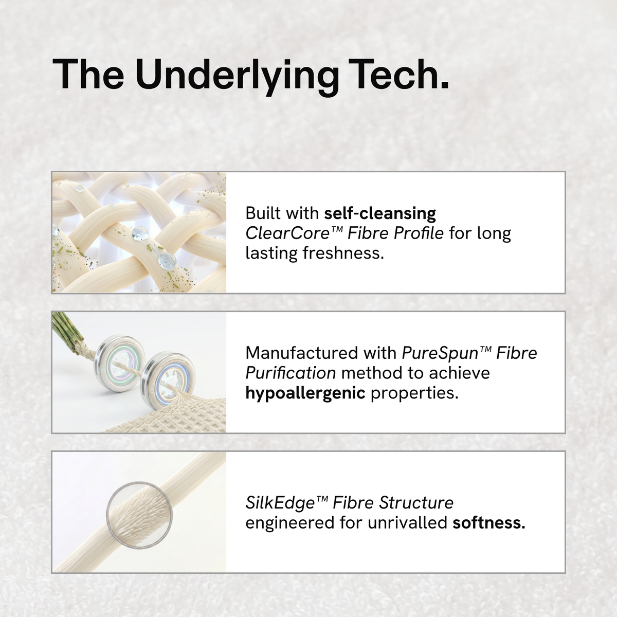 CloudWeave Bath Towel Stays Fresh and Ultra Soft