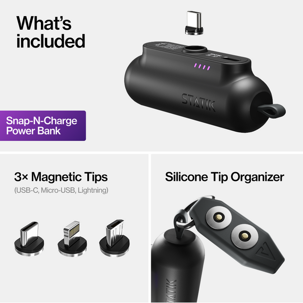 MagnaVolt™ Ultra-Compact Magnetic Power Bank