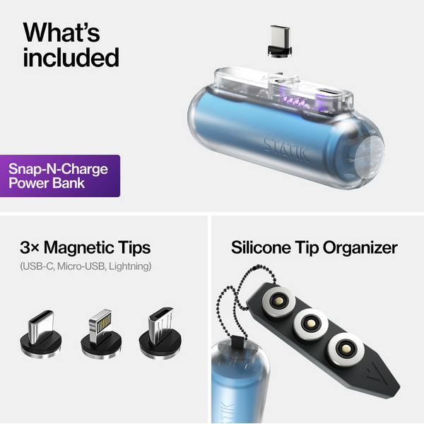 MagnaVolt™ Ultra-Compact Magnetic Power Bank