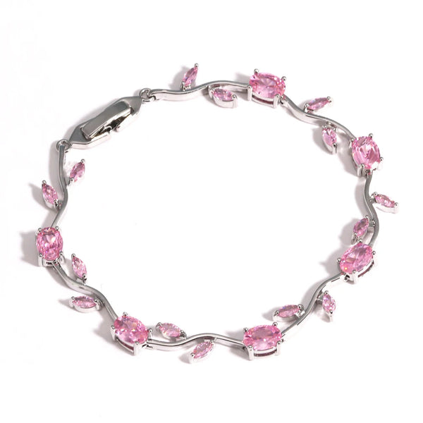 Rubivelle™ Crimson Crystal Vine Bracelet