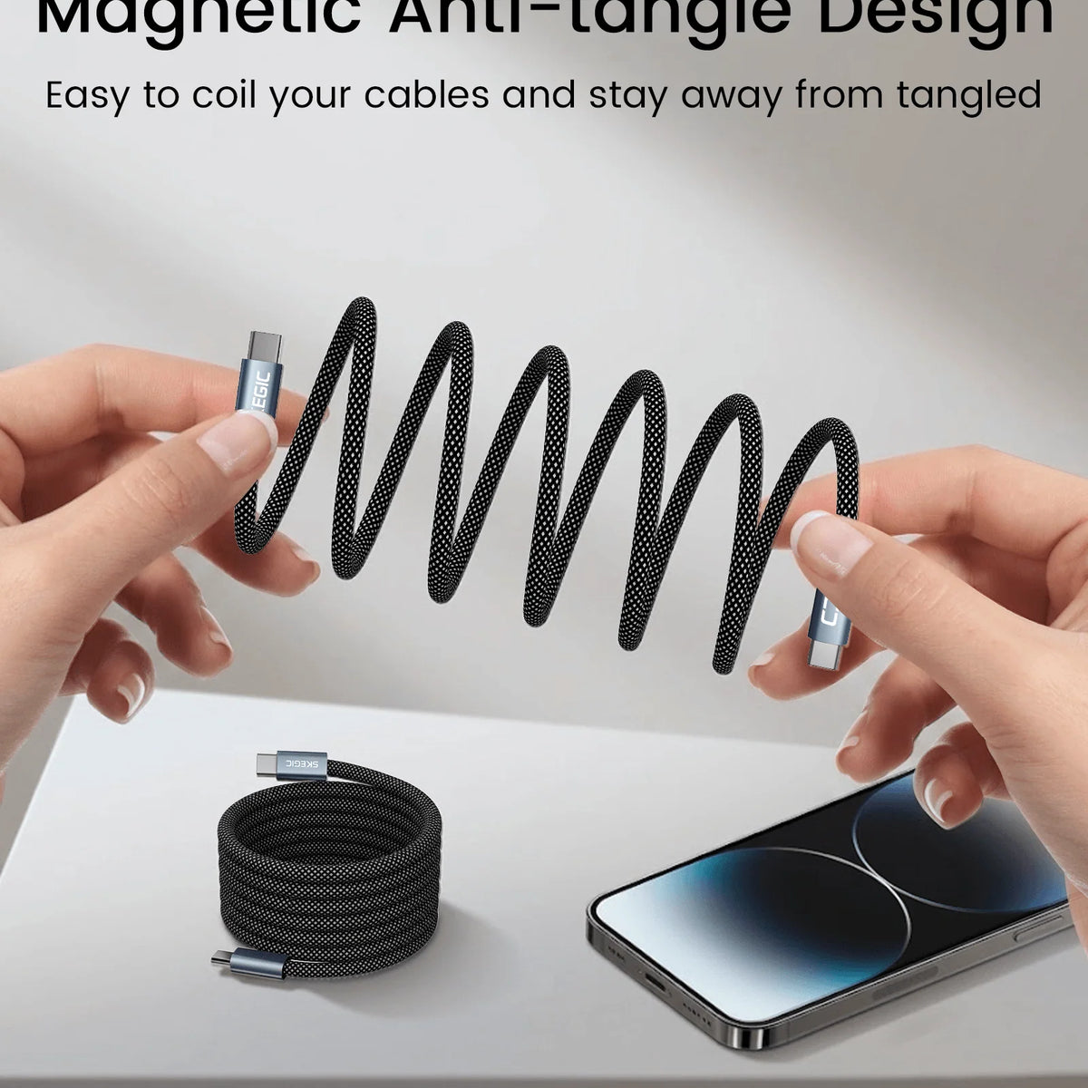 SKEGIC MagCable | Magnetic Anti-tangle Cable