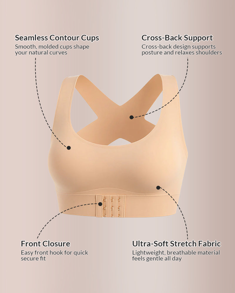 Alignelle™ Cross-Back Posture Support Bra