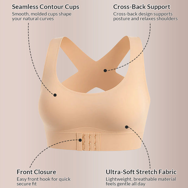 Alignelle™ Cross-Back Posture Support Bra