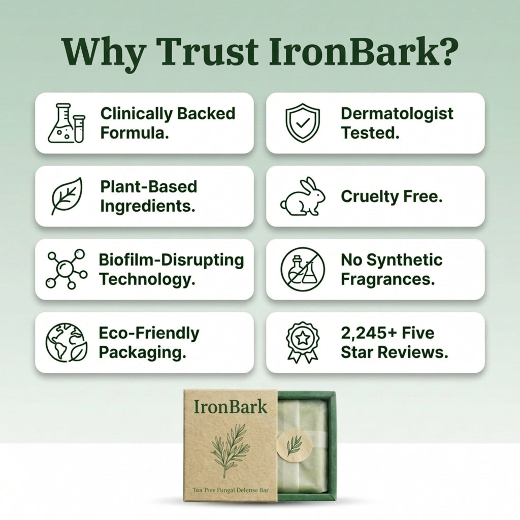 Ironbark Tea Tree Antifungal Bar – Clears Fungal Infection and Skin Balance from the Root