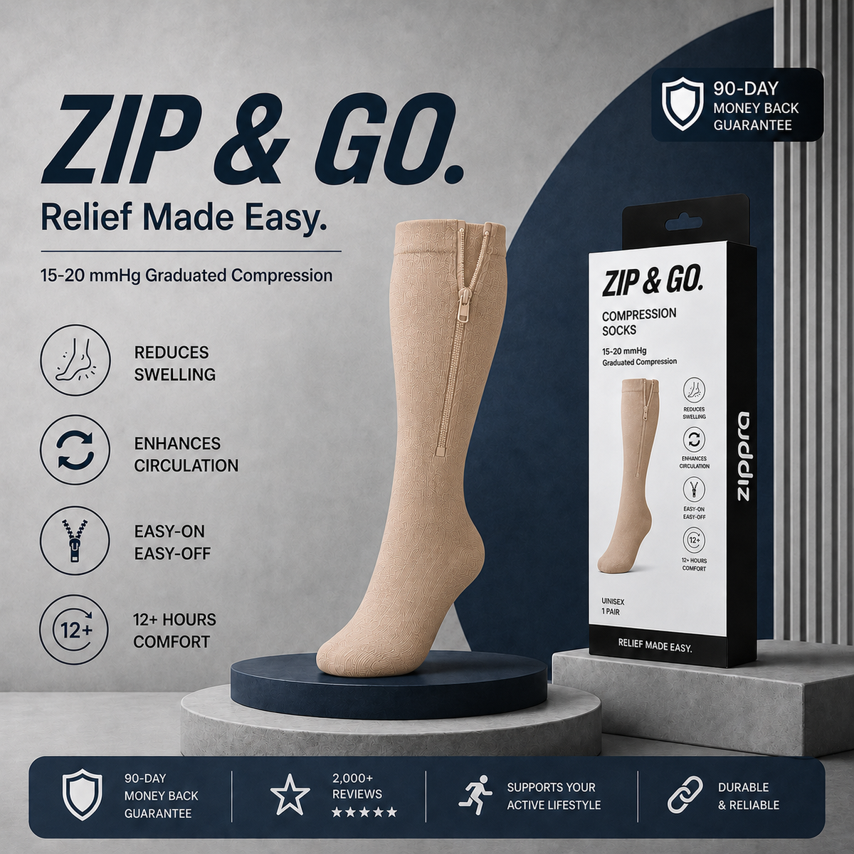 CircuZip™ Compression Socks