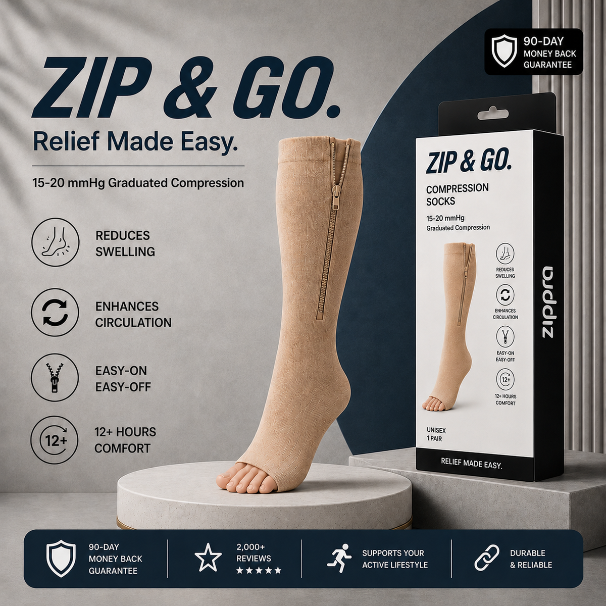 CircuZip™ Compression Socks