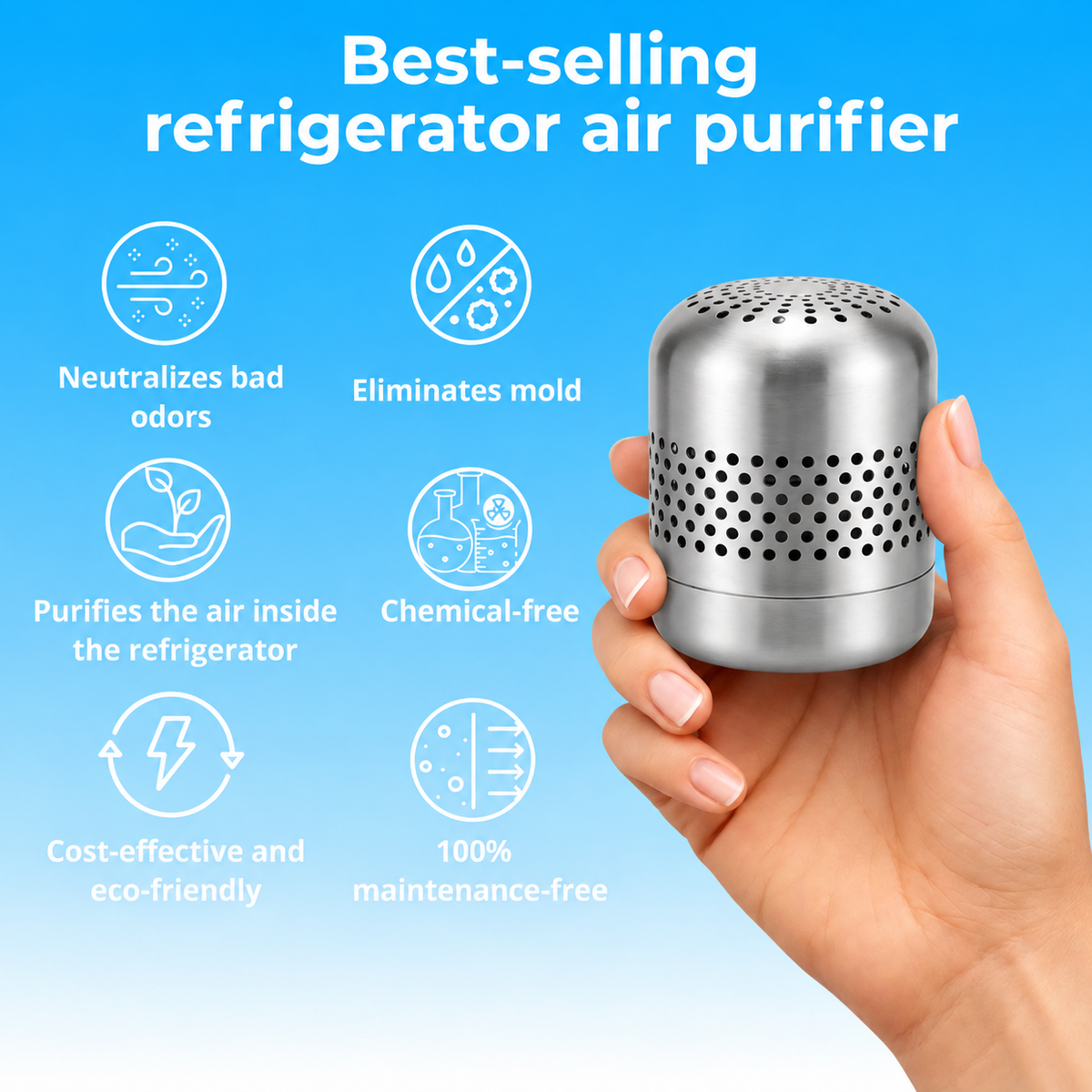 FreshAura™ Refrigerator Air Purifier