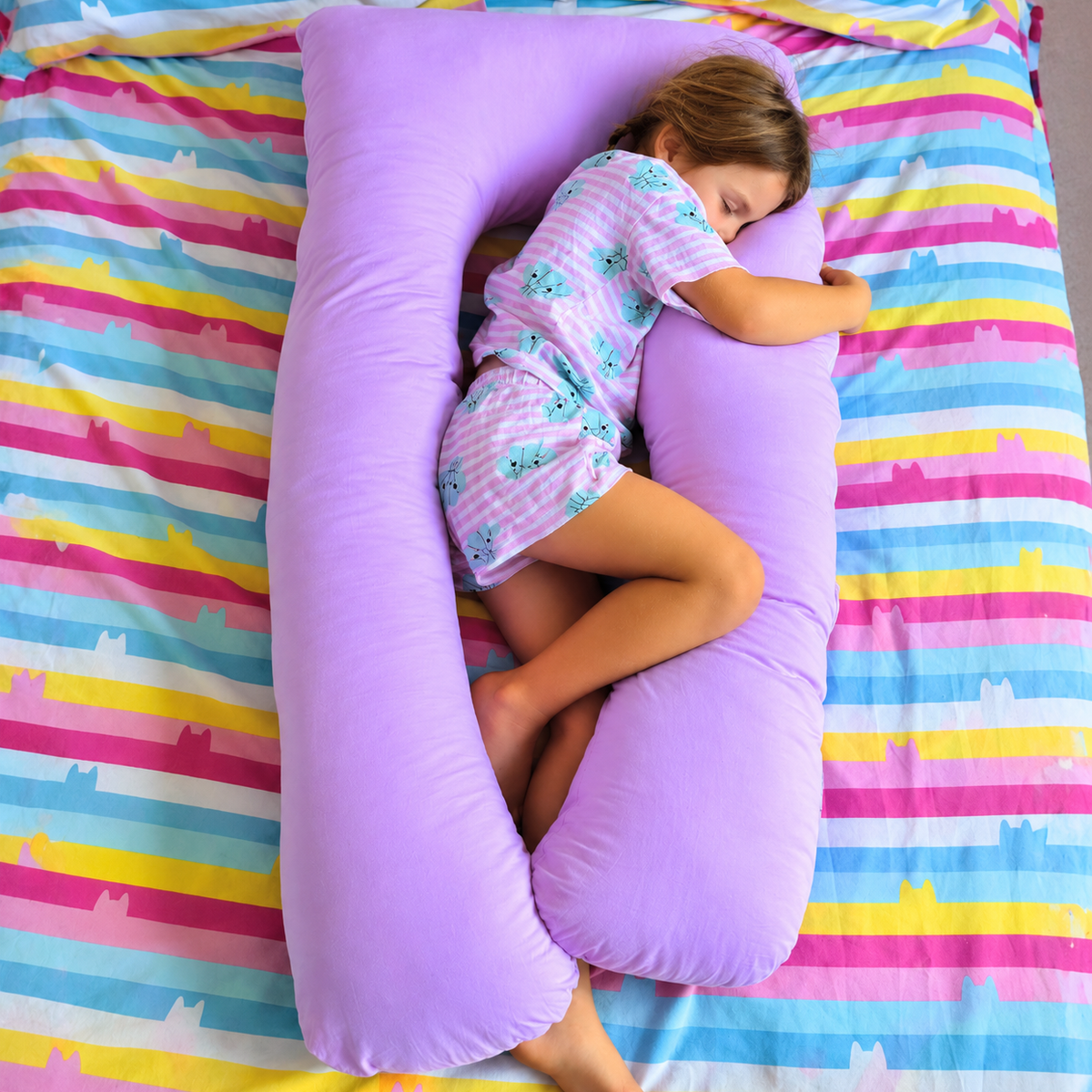 DreamNest™ Full-Body Comfort Pillow for Kids