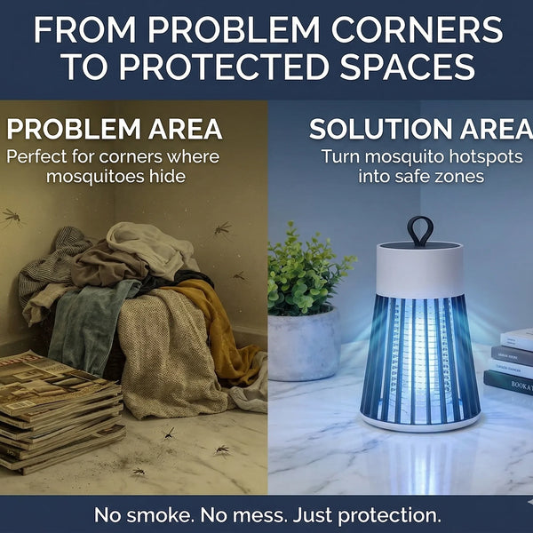 MosquitoLamp – Electric Mosquito Killer | UV Suction Trap | Safe Indoor Protection