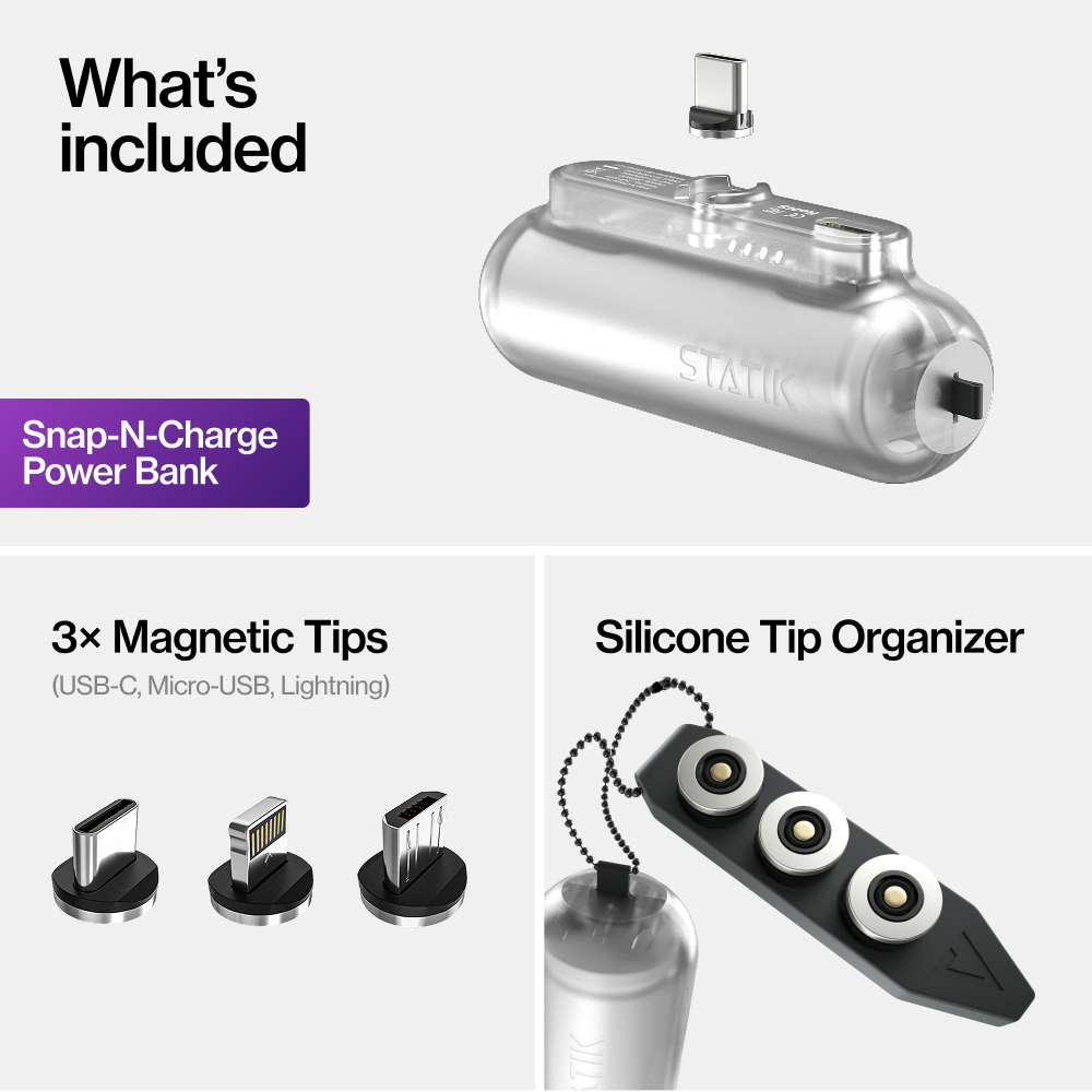 MagnaVolt™ Ultra-Compact Magnetic Power Bank