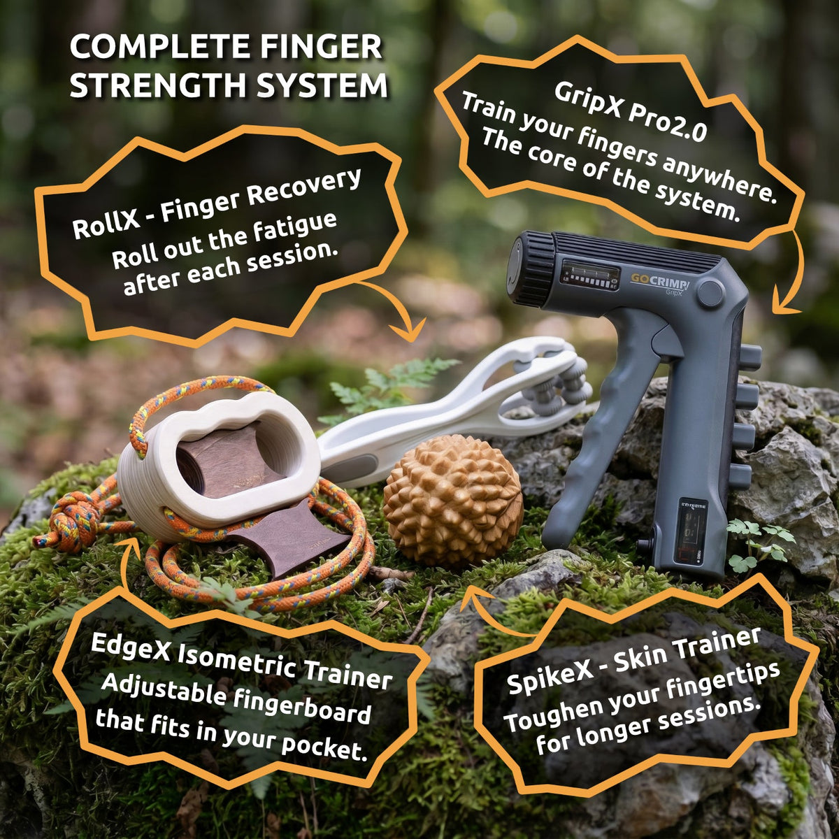 GripForge™ Adjustable Finger Strength Training Device