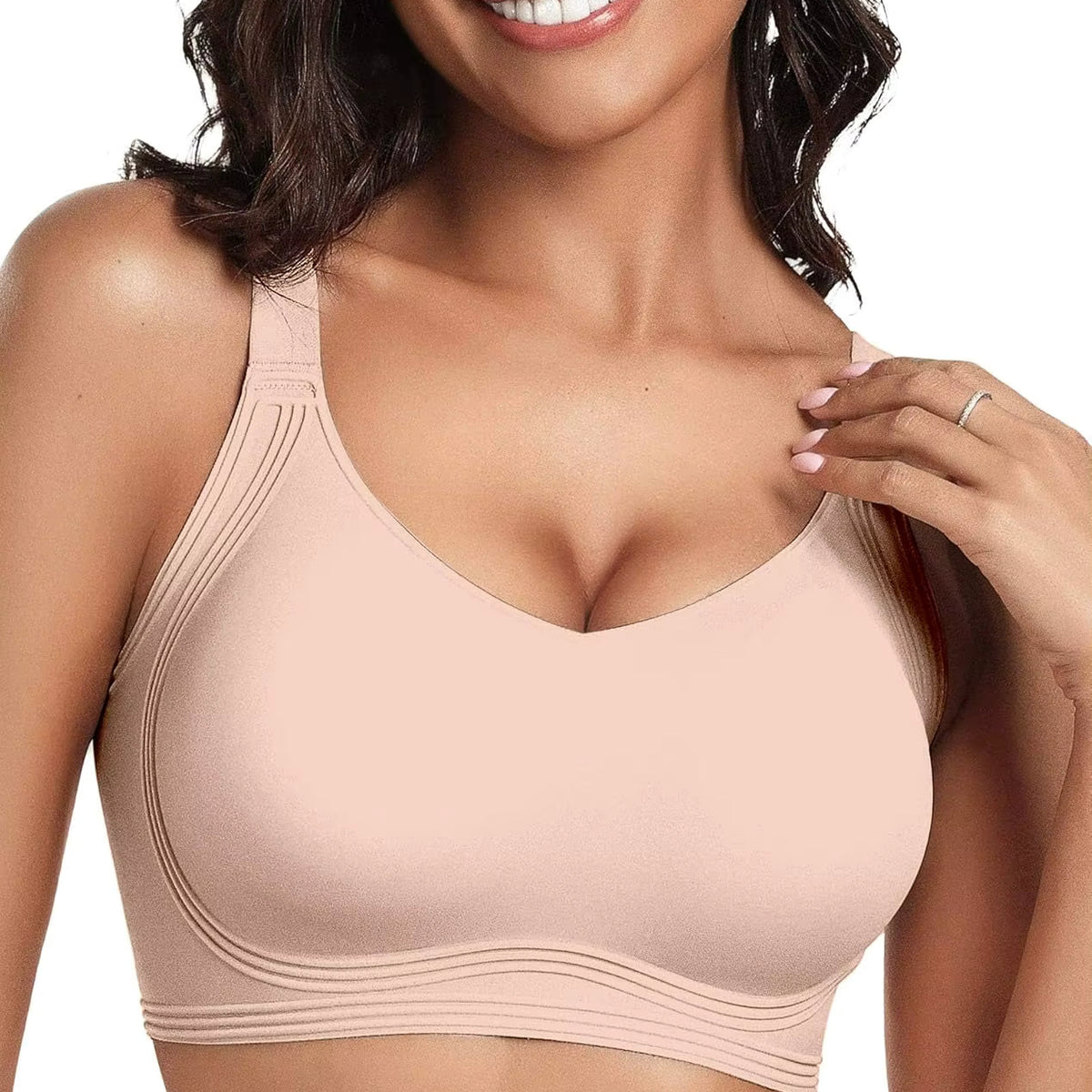 JellyLuxe™ Seamless Full-Coverage Wireless Lift Bra