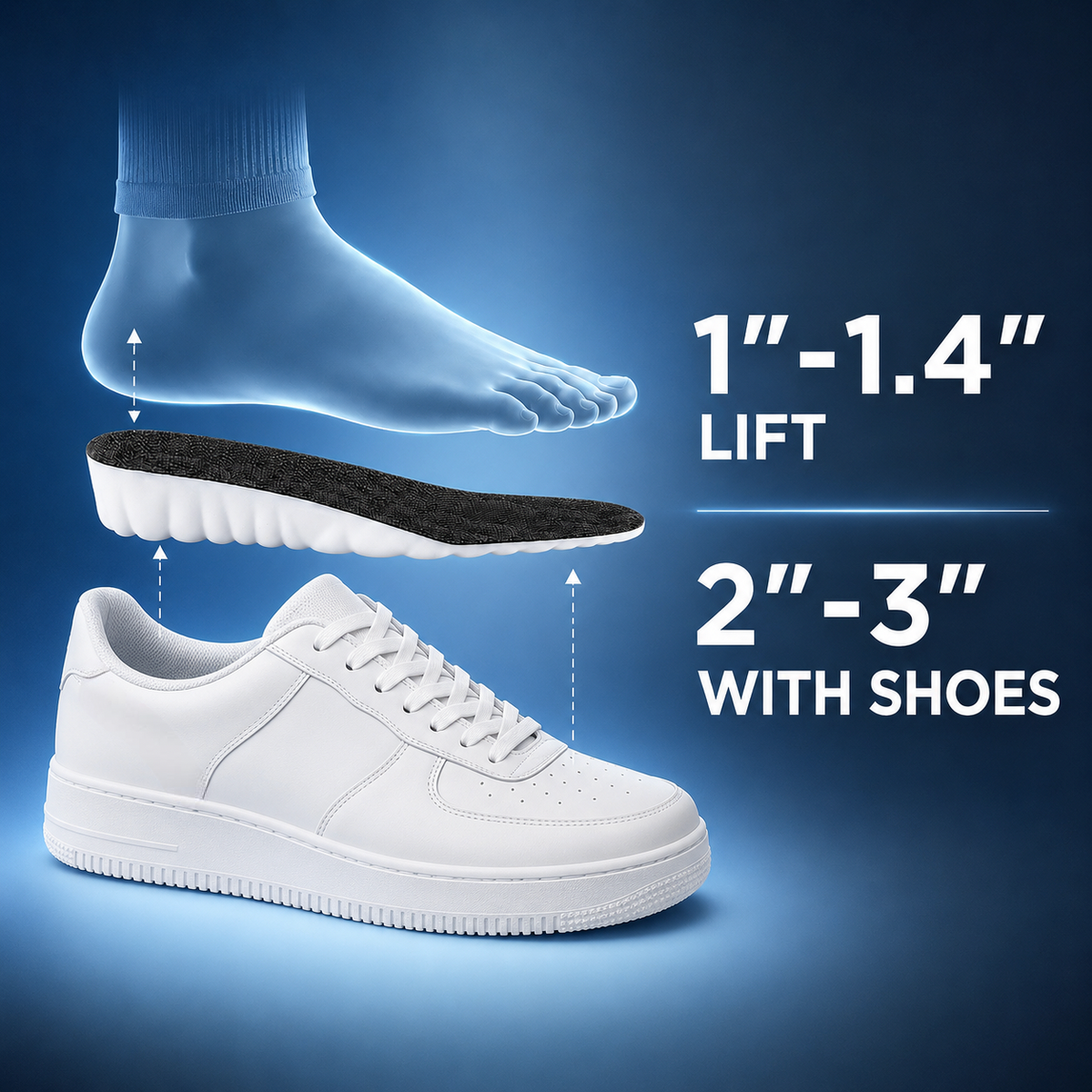 ElevateStep™ Invisible Height Boost Insoles