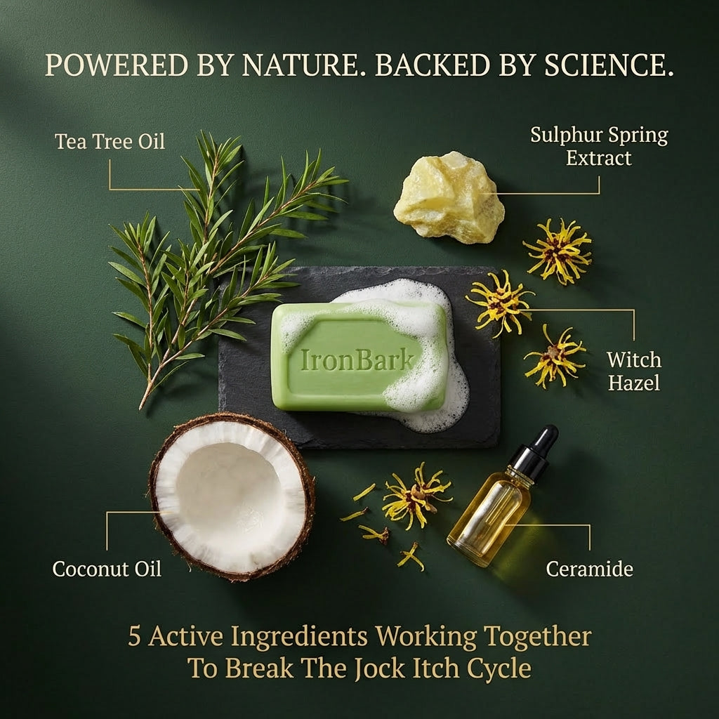 Ironbark Tea Tree Antifungal Bar – Clears Fungal Infection and Skin Balance from the Root