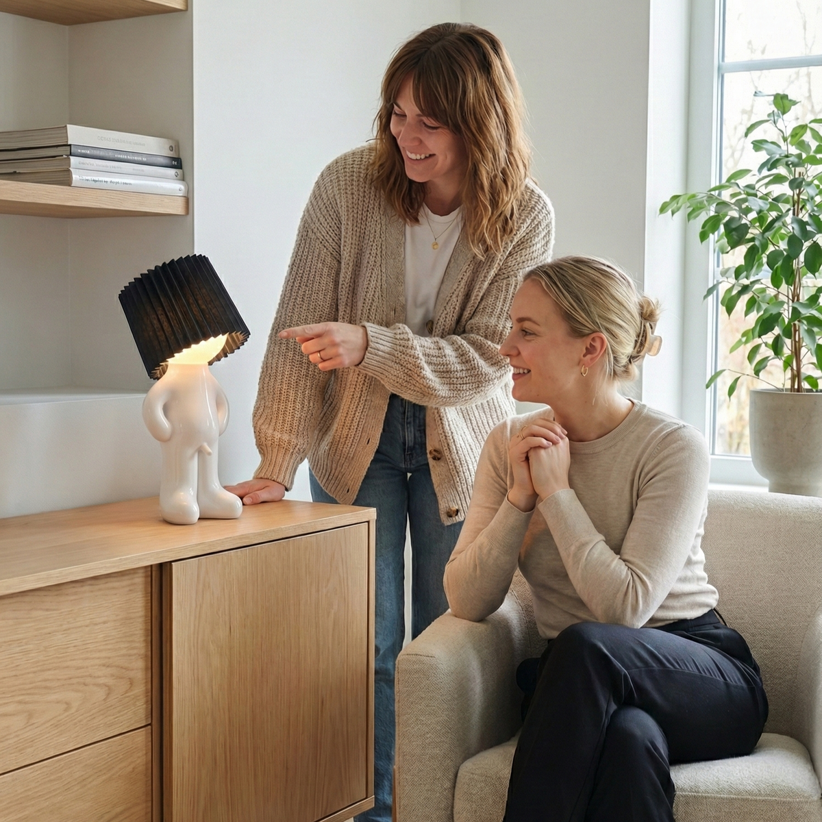 LumiPal™ Playful Pleated LED Table Lamp