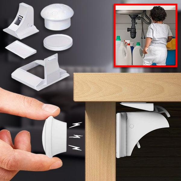Magnetic Cabinet Locks (4 Pieces) | MAGCLASP™