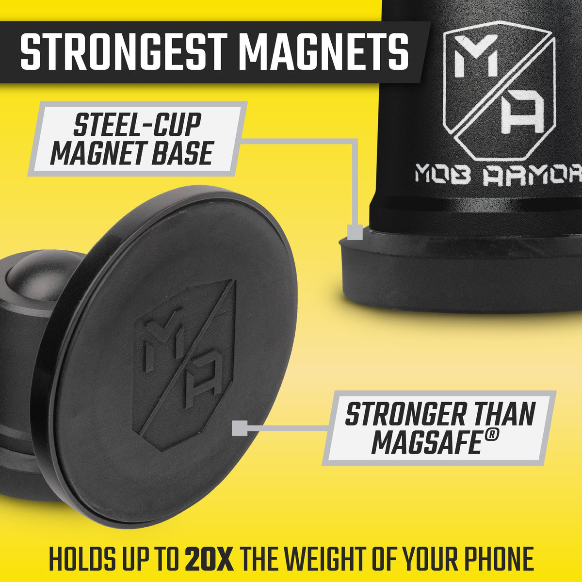MobNetic Maxx .MS Holds Phones Rock Solid Anywhere