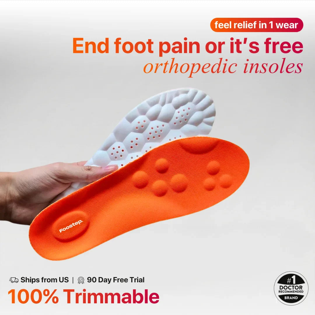 Foostep™ Instant Pain Relief Insoles – Walk Comfortably With Lasting Support