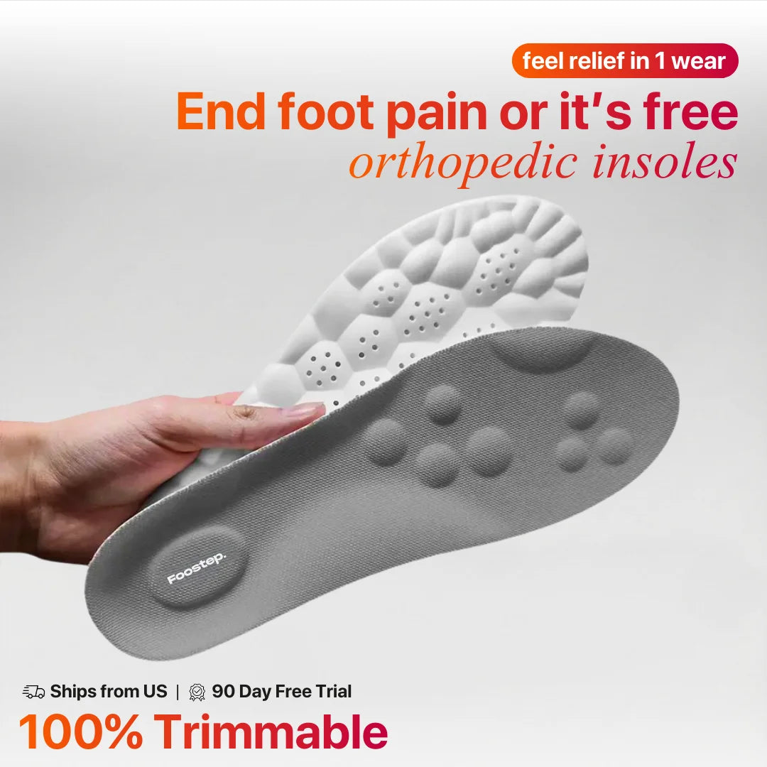 Foostep™ Instant Pain Relief Insoles – Walk Comfortably With Lasting Support