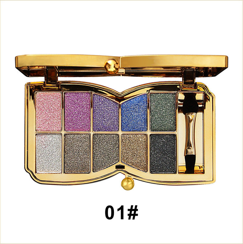 lusailstore | 10 Colors Sparkle Shimmer Eyeshadow Palette