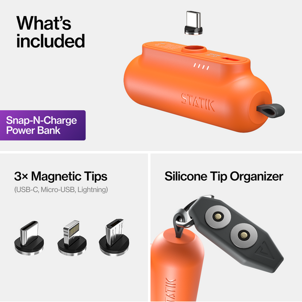 MagnaVolt™ Ultra-Compact Magnetic Power Bank