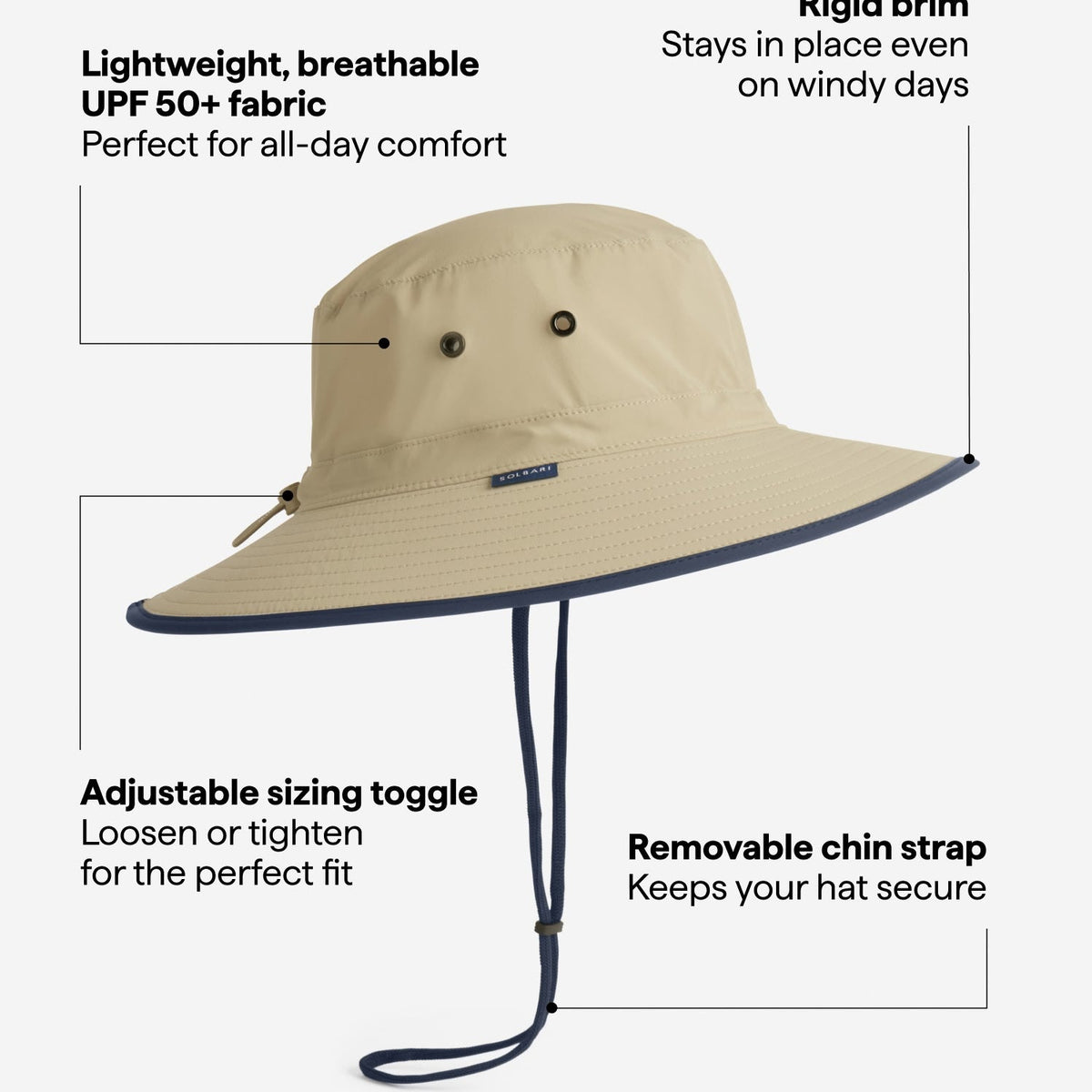 Traveller Broad Brim Sun Hat UPF 50+