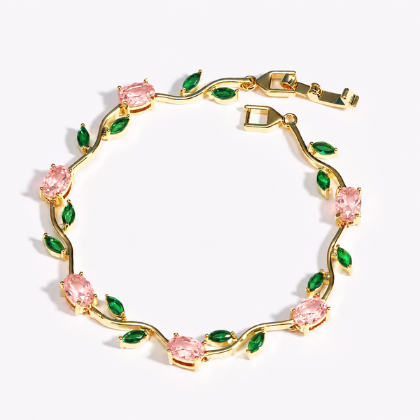 Rubivelle™ Crimson Crystal Vine Bracelet