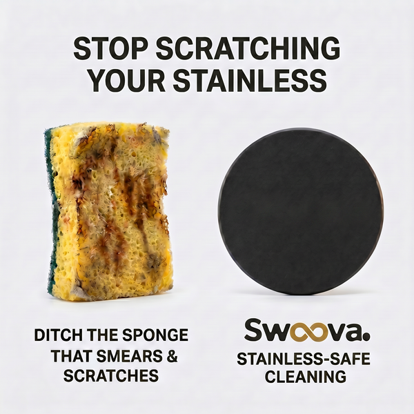 Swoova Stainless Steel Sponge – Restore Shine Without Chemicals Fast