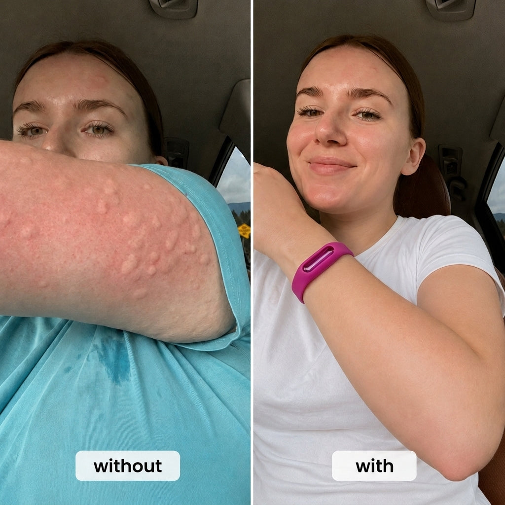 1+1 Free | Solvix™ Mosquito Bracelet – Natural Bite Protection for Every Adventure