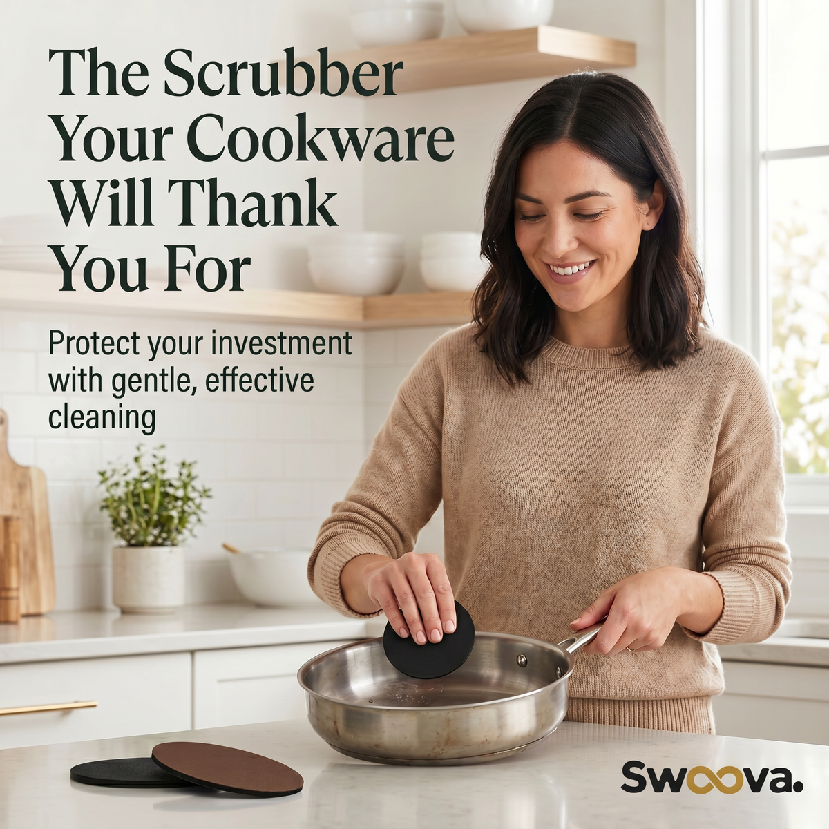 Swoova Stainless Steel Sponge – Restore Shine Without Chemicals Fast