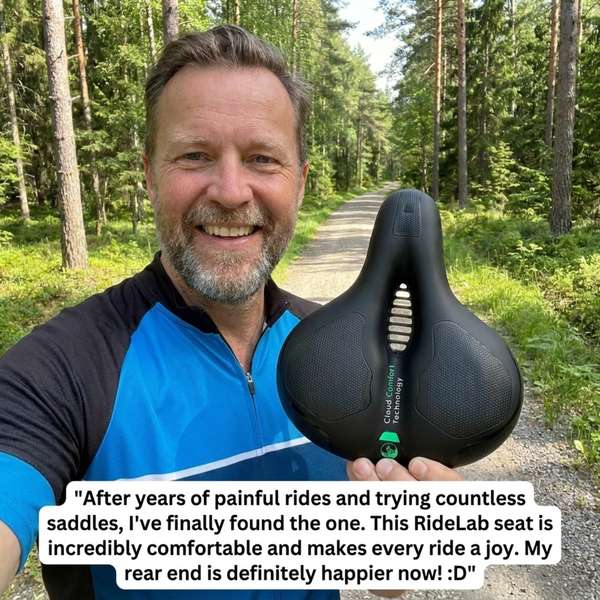 RideLab Bike Saddle Ends Numbness for Comfortable Rides