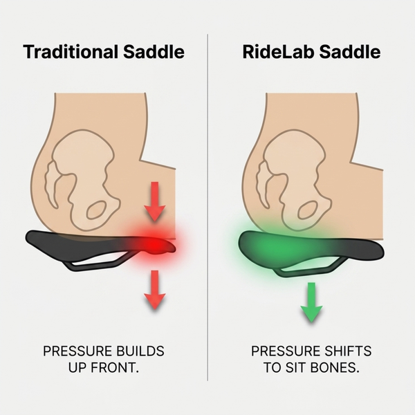 RideLab Bike Saddle Ends Numbness for Comfortable Rides