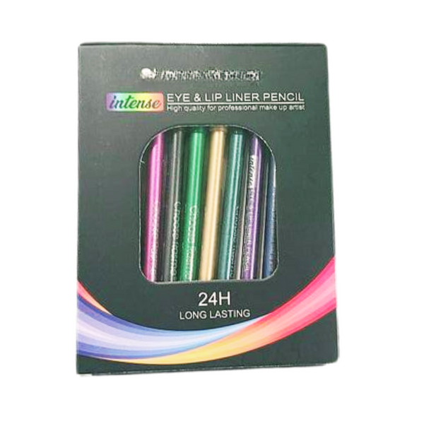 WaterproofEyeliner | Long-lasting, waterproof eye and lipstick, 12-piece set